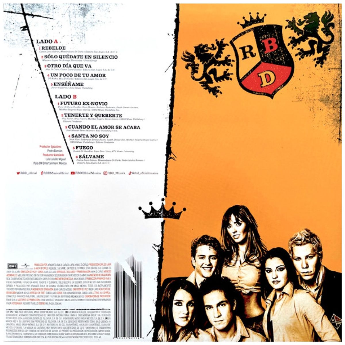 HITWAY MUSIC - REBELDE - RBD - VINILO
