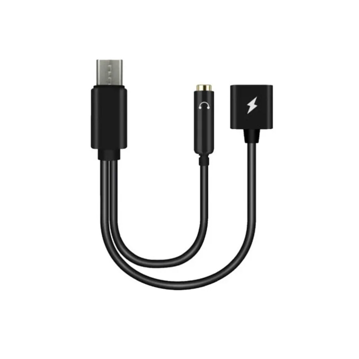 GENERICO - Adaptador Tipo C Cargador Y Audio Hembra 3.5mm 2 En 1