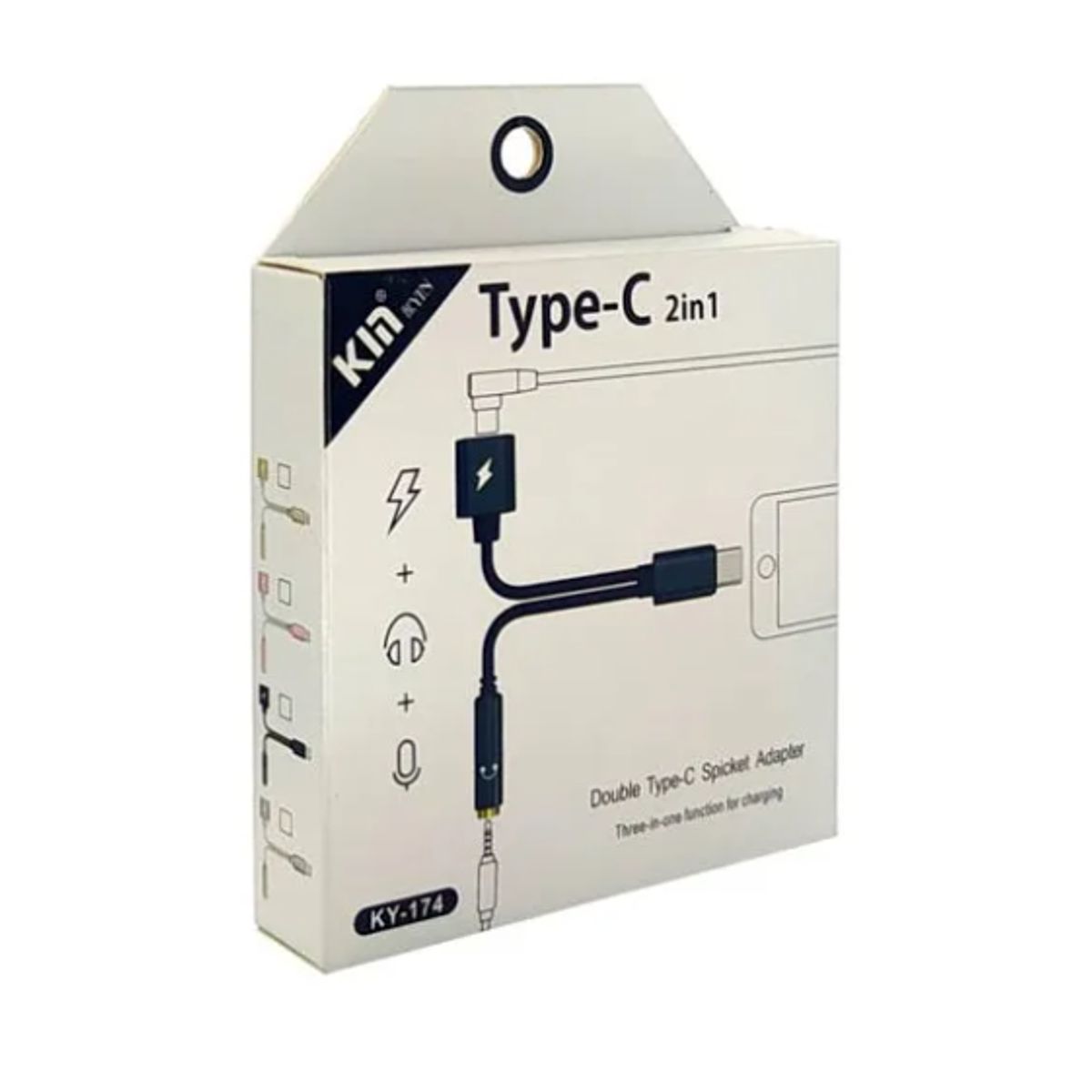 GENERICO - Adaptador Tipo C Cargador Y Audio Hembra 3.5mm 2 En 1
