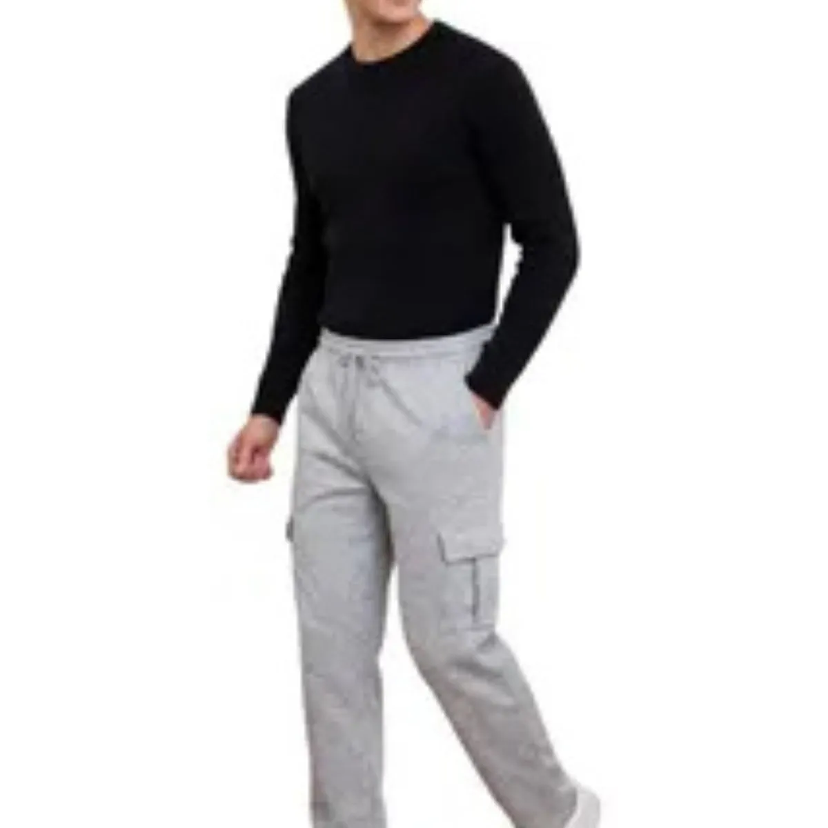 LOOK SHOP - Pantalón Buzo Recto Cargo Hombre Invierno. Jogger Juvenil. 7159