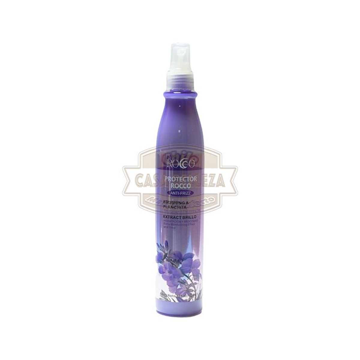 GENERICO - Protector Térmico Antifrizz 375ml Morado Rocco