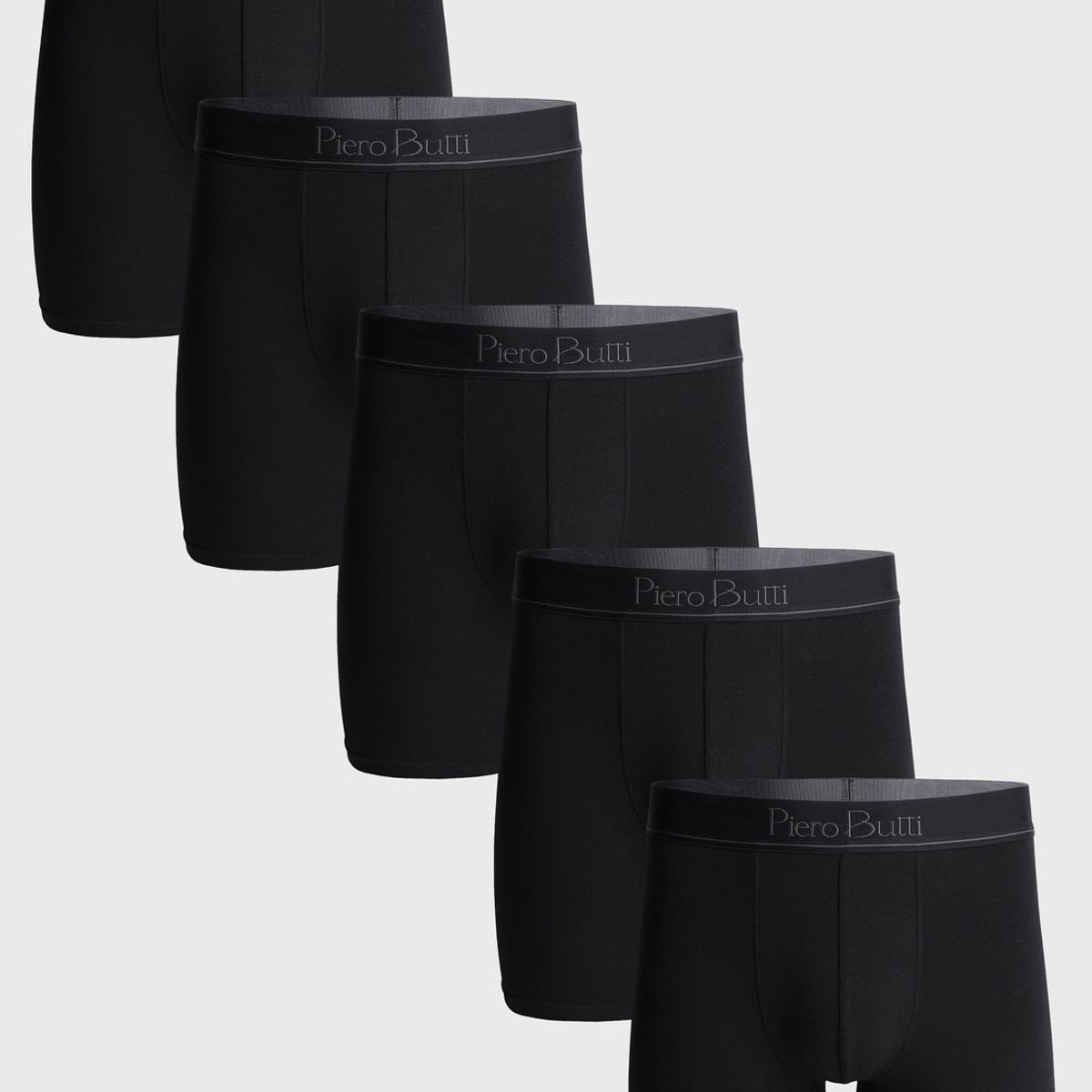 PIERO BUTTI - Boxer 5 Unidades Liso Negro Piero Butti PIERO BUTTI