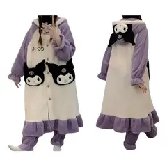 GENERICO - Bata Pijama Camisón De Polar Para Dormir Estándar