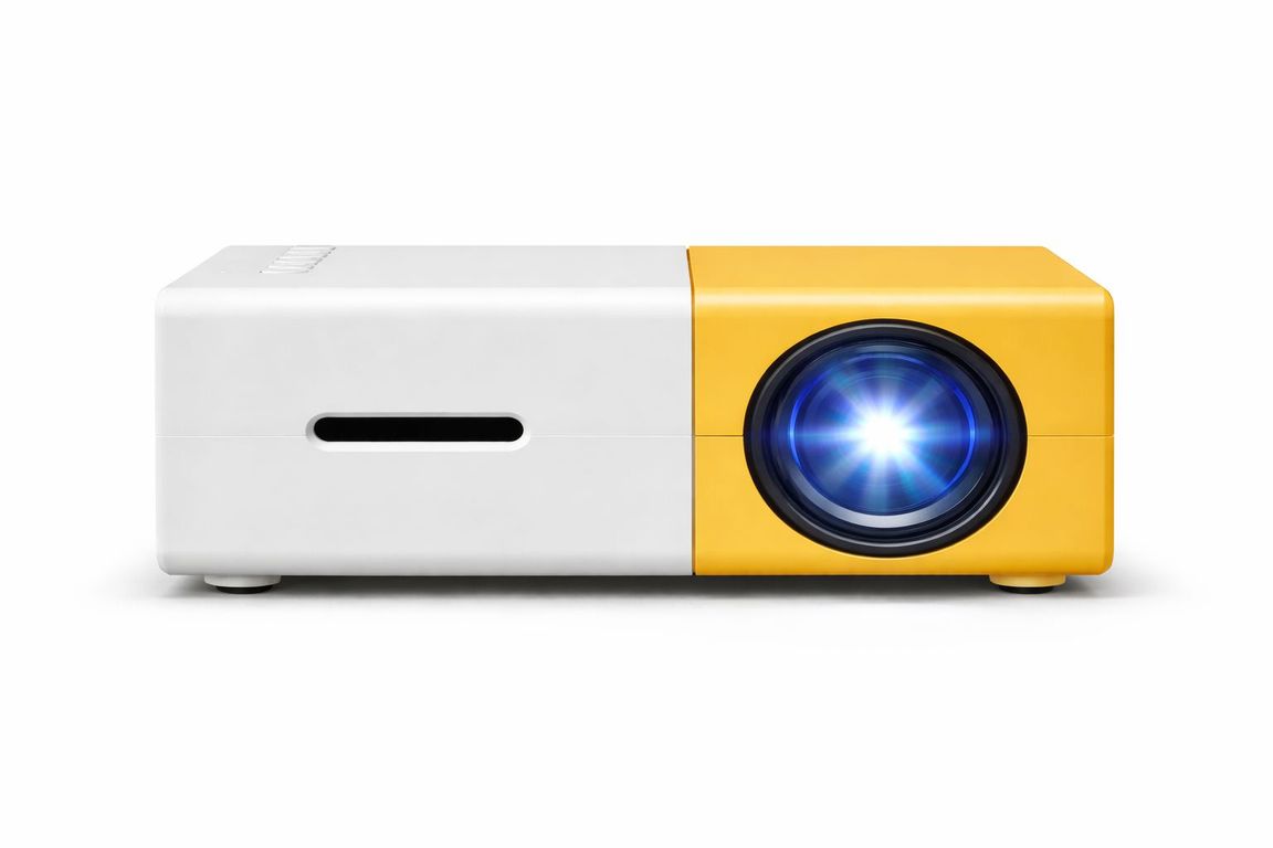 GENERICO Proyector Mini Portatil HD 1080p YG300 600 Lumenes HDMI USB Cine Casa Peliculas