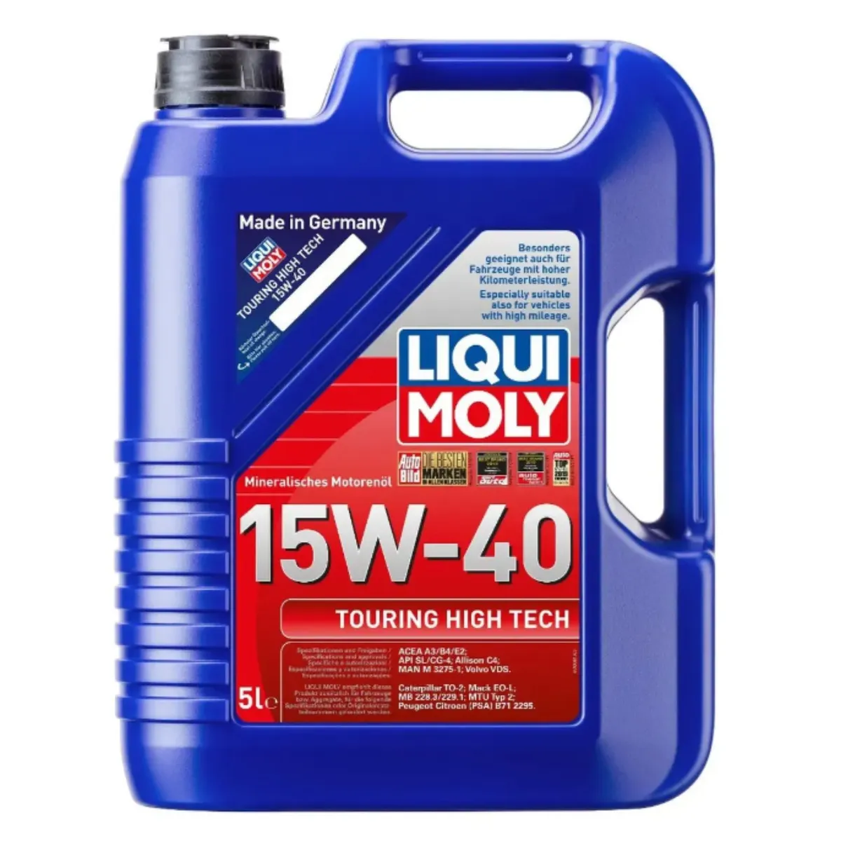 LIQUI MOLY - Aceite para Motor Touring High Tech 15w40 Liqui Moly 5 Lts.
