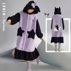 GENERICO - Bata Pijama Camisón De Polar Para Dormir Estándar