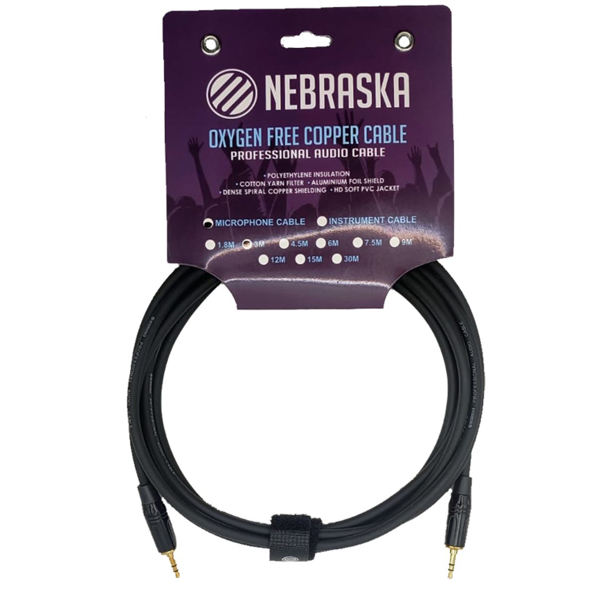 GENERICO - Cable Auxiliar Mini plug a mini plug Nebraska SJM-SJ3