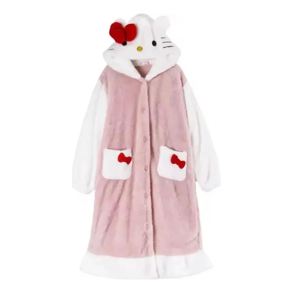 GENERICO - Bata Pijama Camisón De Polar Para Dormir Estándar