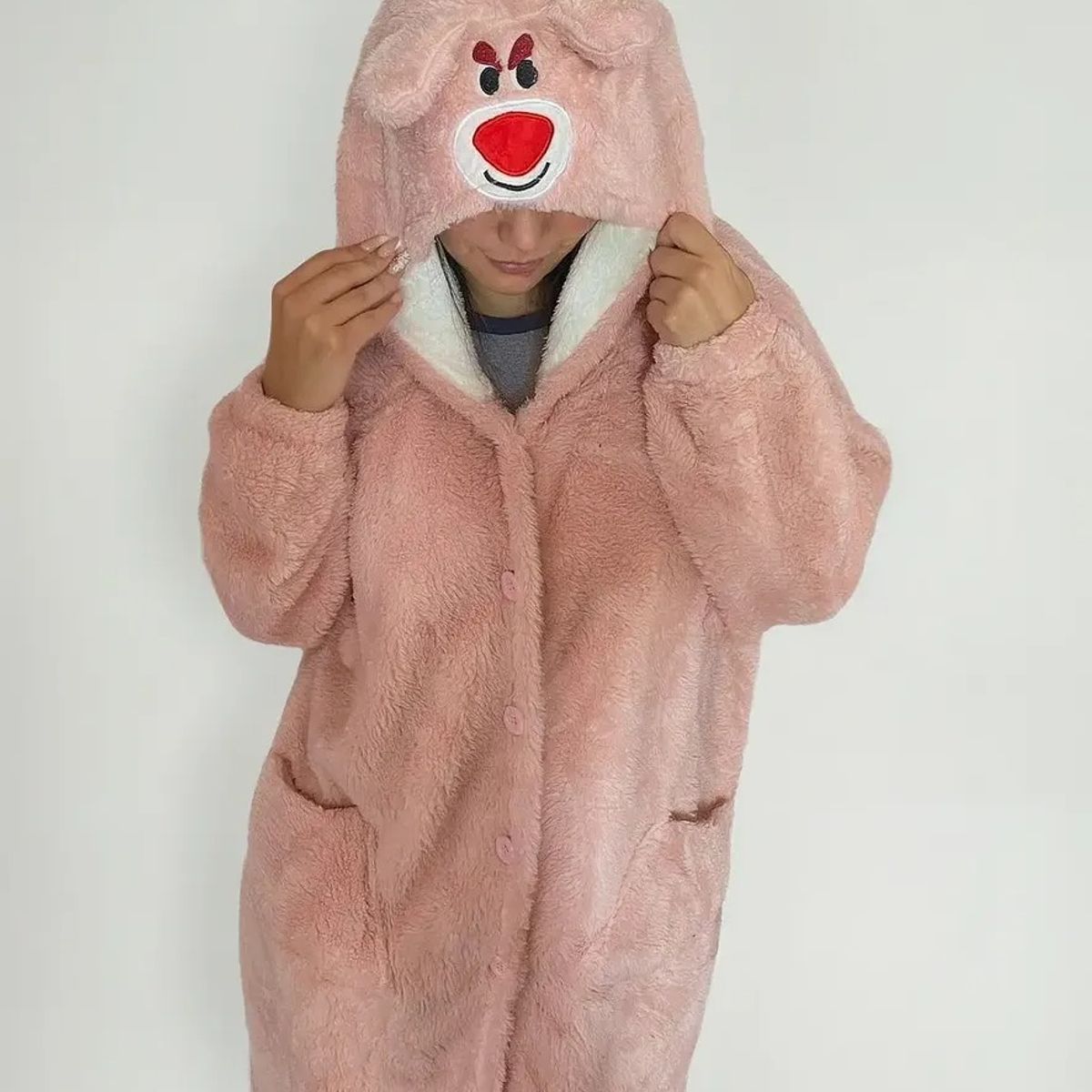 GENERICO - Pijama De Dibujos Animados Bata Tela Suave De Polar