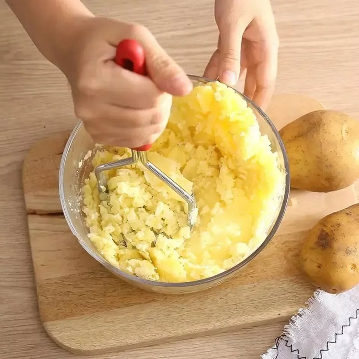 GENERICO - Moledor de papas utensilio triturador puré 25cm