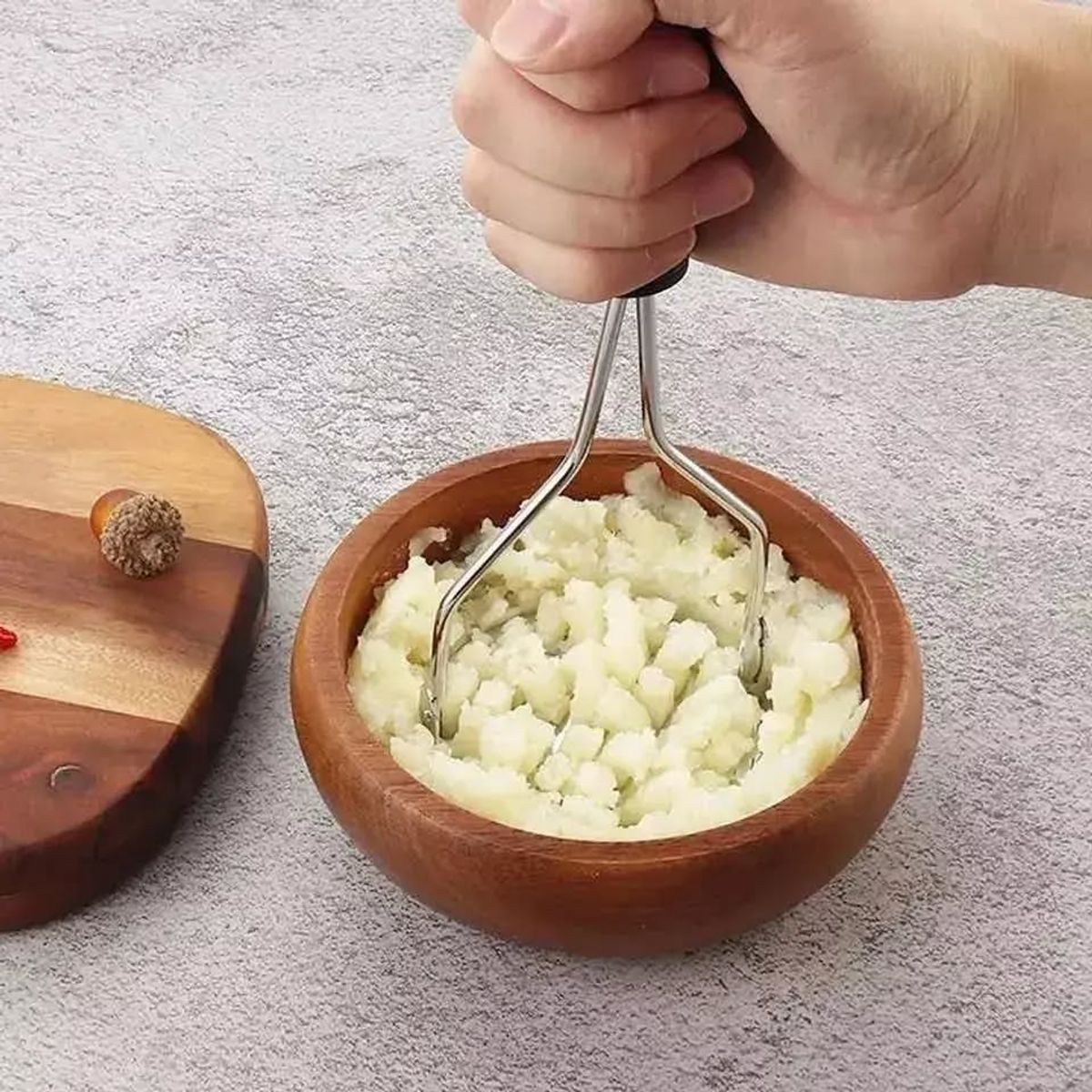 GENERICO - Moledor de papas utensilio triturador puré 25cm