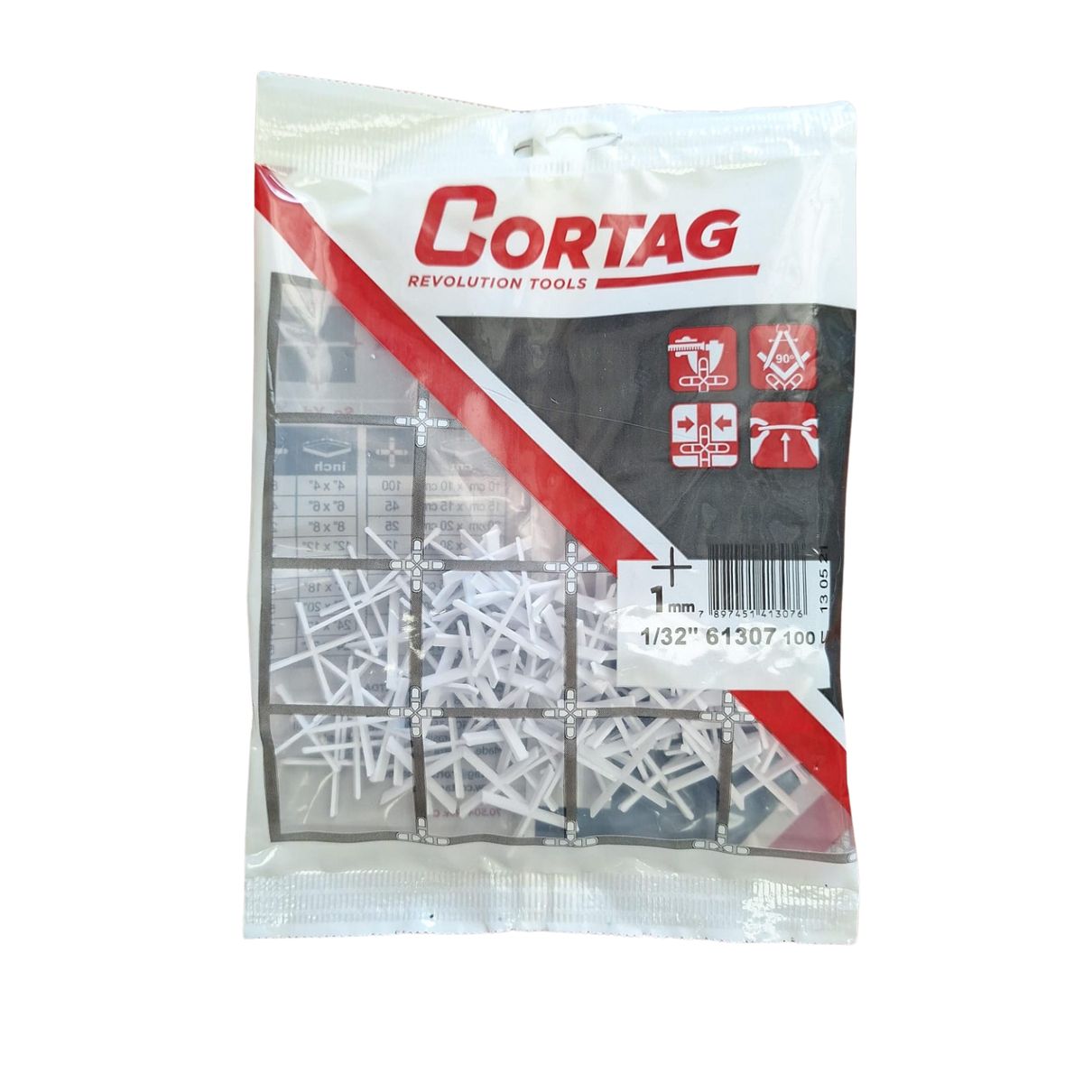 CORTAG - ESPACIADOR JUNTAPISO 1,0MM