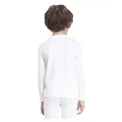 GARSIL - Pack 3 Poleras De Algodon Para Niños Niñas - Camiseta Primera Capa De Manga Larga