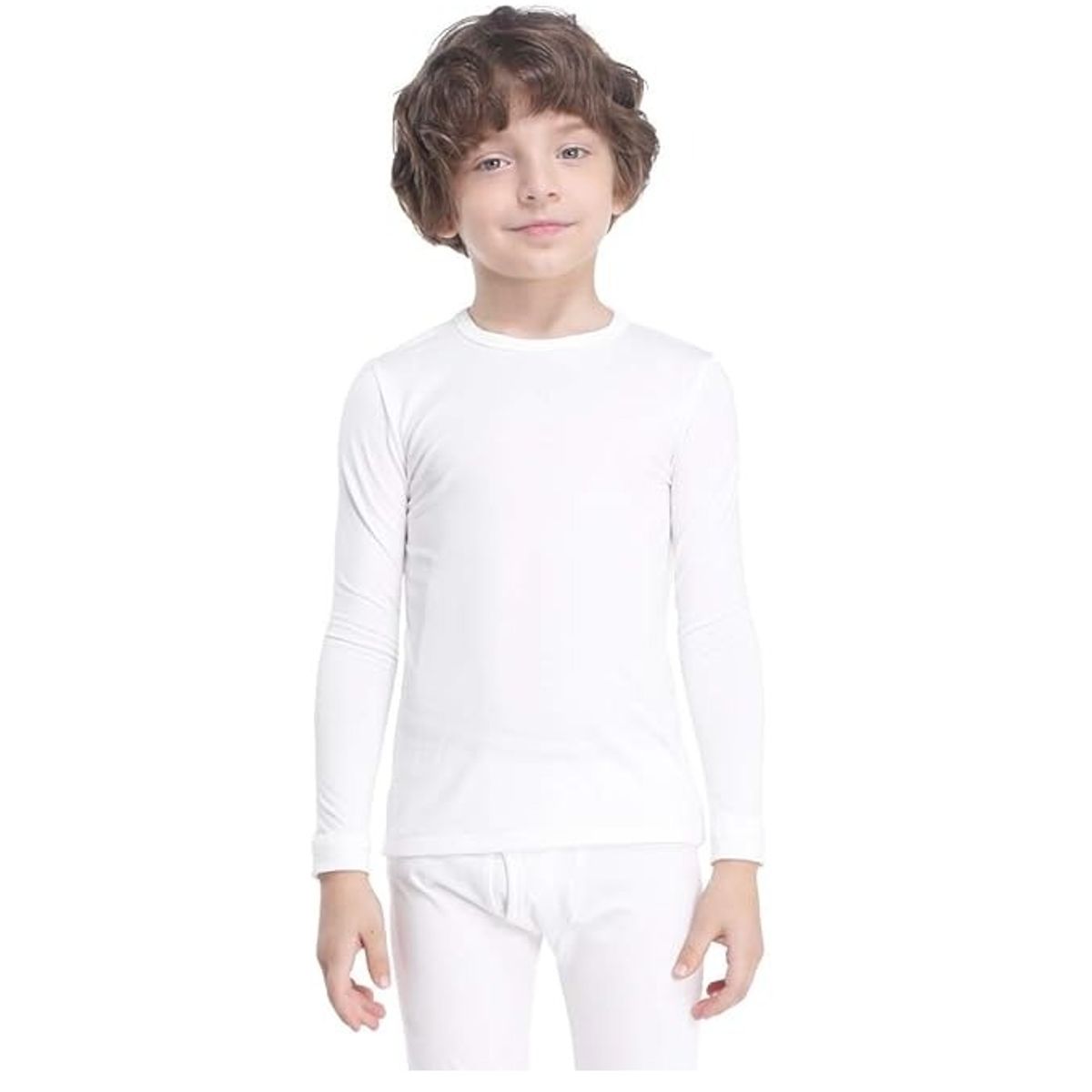 GARSIL - Pack 3 Poleras De Algodon Para Niños Niñas - Camiseta Primera Capa De Manga Larga