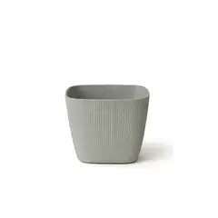 BOSCO - MACETEROS VERCELLI CUADRADO 22 PIEDRA GRIS x 3u