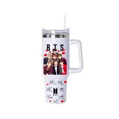 GENERICO - Vaso Térmico bts 1.2 Litros Acero Inoxidable con Bombilla