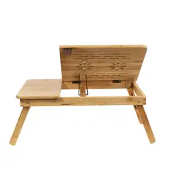 GENERICO - Mesa Plegable Para Cama y Notebook Multifuncional De Madera