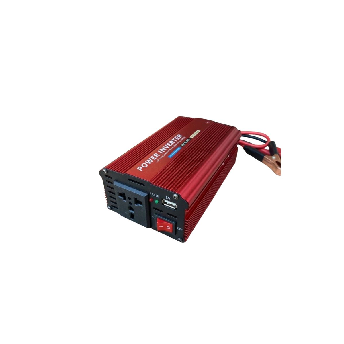 GENERICO - Inversor De Corriente 500w 12v A 220 Transformador Auto Camioneta Puerto Usb + Enchufe Universal