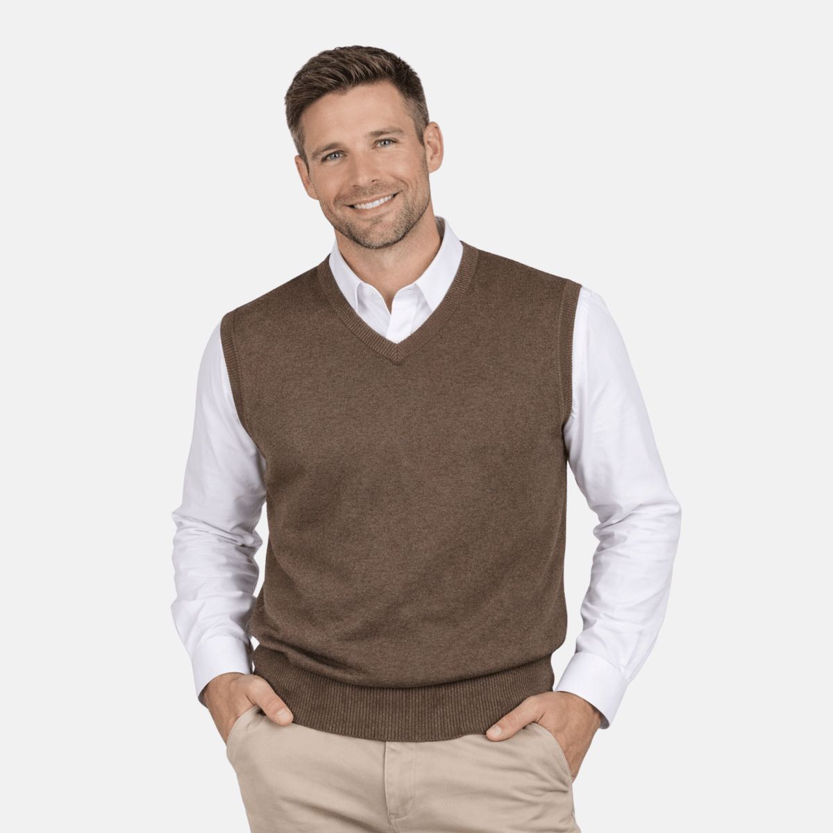 MOSS - Sweater 95% algodón sin mangas