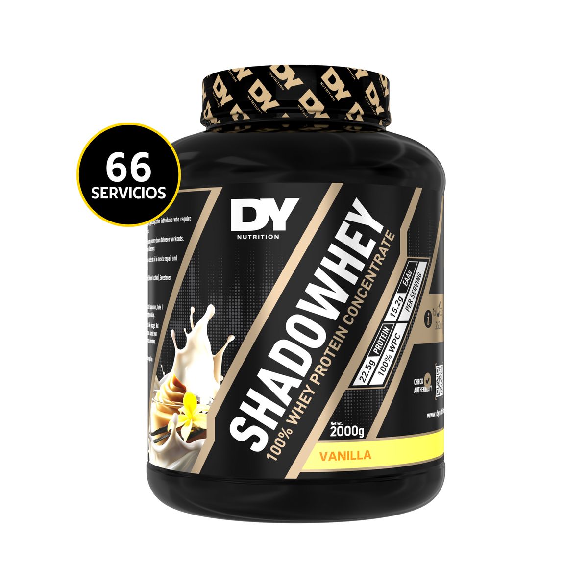 GENERICO - Proteína ShadoWhey 100% Whey Dorian Yates 66 Servicios