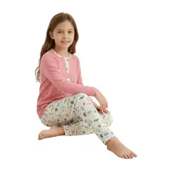 LOOK SHOP - Pijama Niña Verano. Manga Larga. Diseños. Talla 6 A 14 404