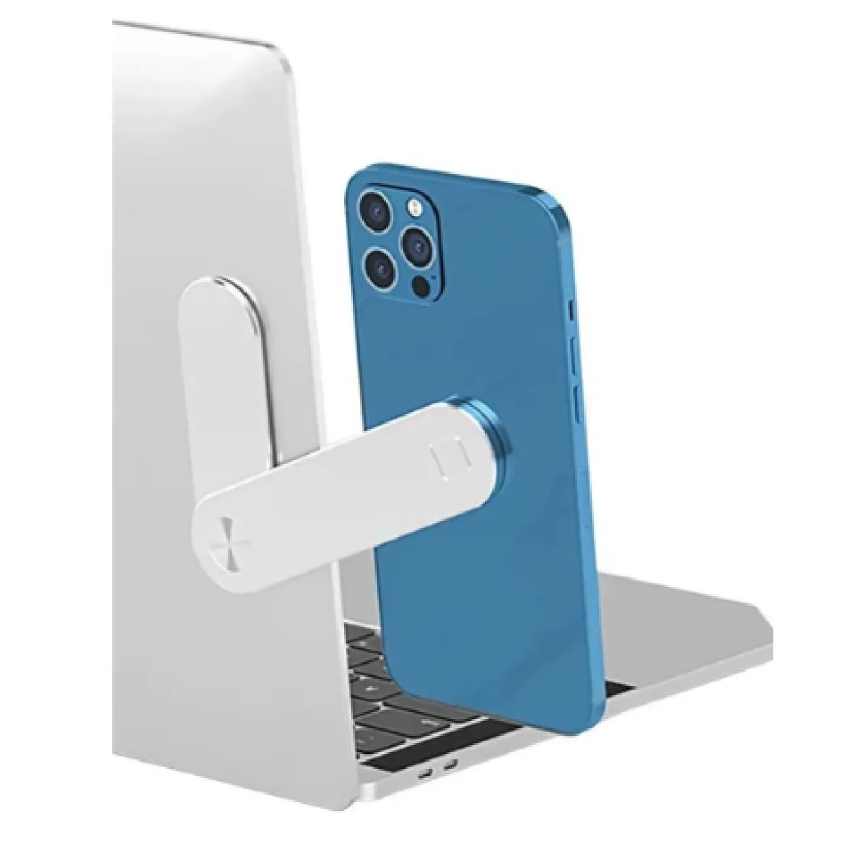GENERICO - Soporte Magnético Lateral Telefono Para Notebook  Pc