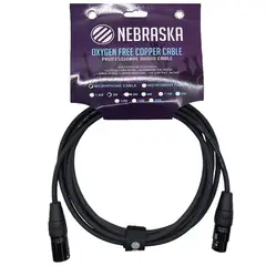 GENERICO - Cable de Microfono de 3 Metros Nebraska MXF 3