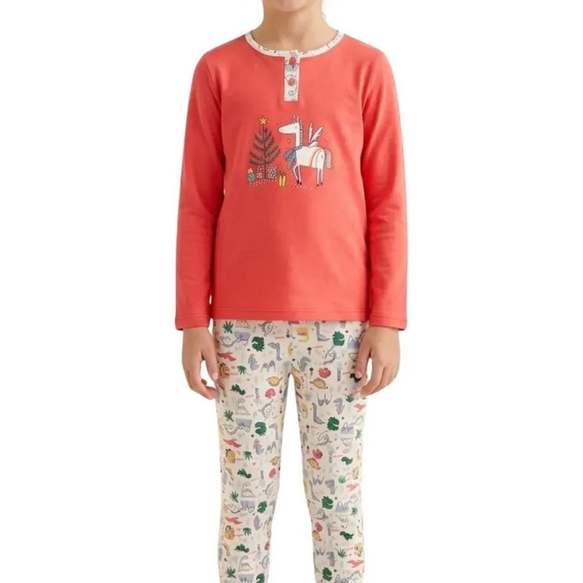 LOOK SHOP - Pijama Niña Verano. Manga Larga. Diseños. Talla 6 A 14 404