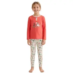 LOOK SHOP - Pijama Niña Verano. Manga Larga. Diseños. Talla 6 A 14 404