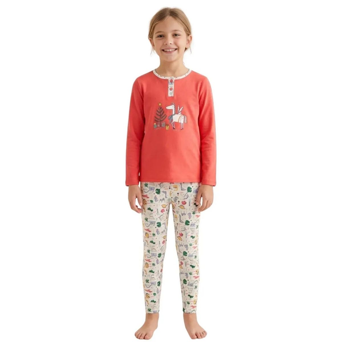 LOOK SHOP - Pijama Niña Verano. Manga Larga. Diseños. Talla 6 A 14 404