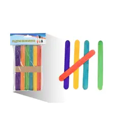 GENERICO - Paletas De Madera De Colores 11.5 cm