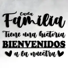 GENERICO - Cuadro Decorativo Frase Historia Familiar