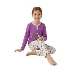 LOOK SHOP - Pijama Niña Verano. Manga Larga. Diseños. Talla 6 A 14 404