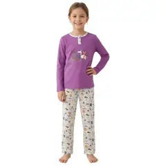 LOOK SHOP - Pijama Niña Verano. Manga Larga. Diseños. Talla 6 A 14 404