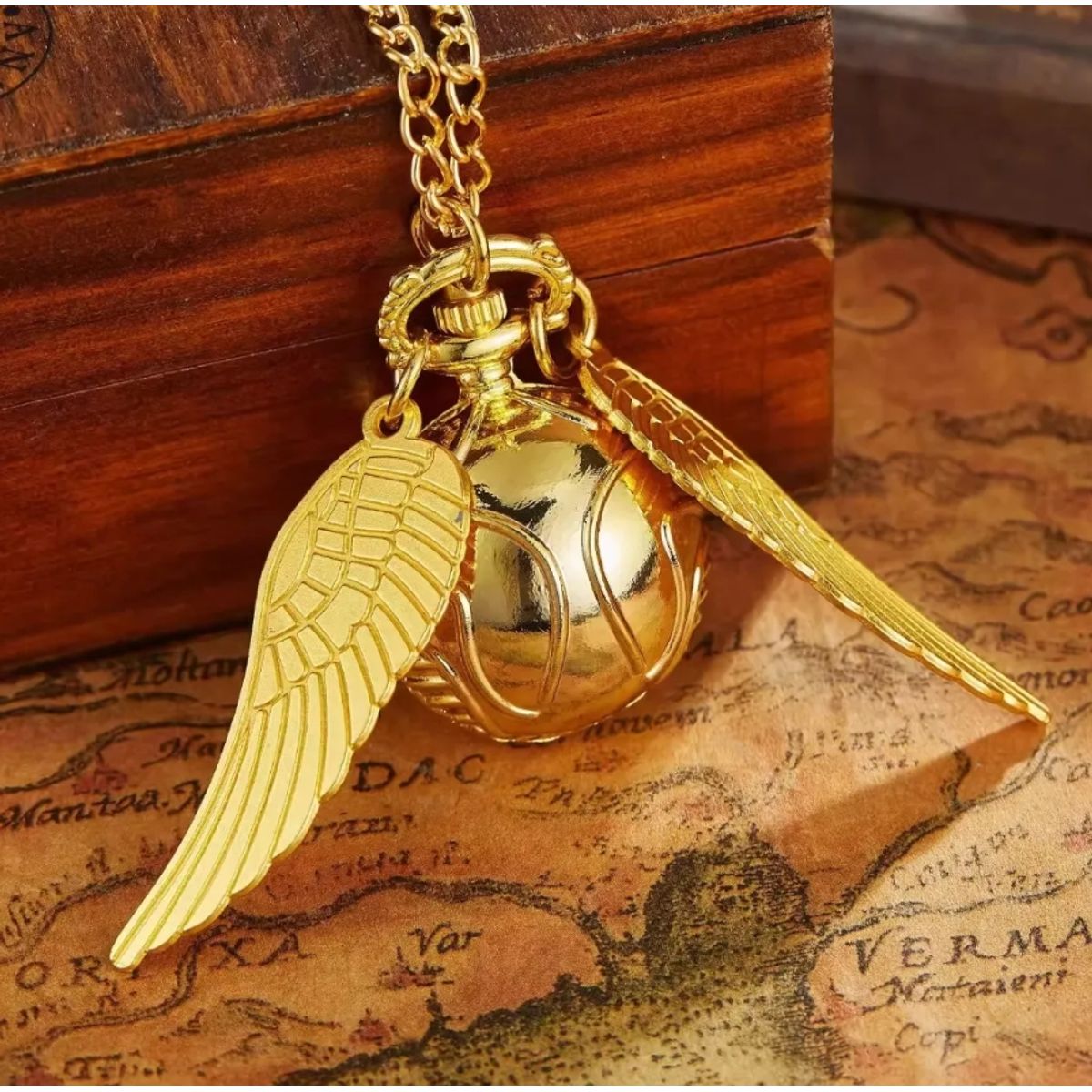GENERICO - Reloj De Bolsillo Harry Potter Esfera Con Alas Collar