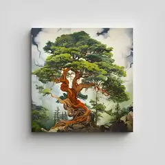 GENERICO - Cuadro abstracto en relieve 40x40 cm