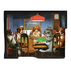 GENERICO - Cuadro perros jugando póker 45x35 cm