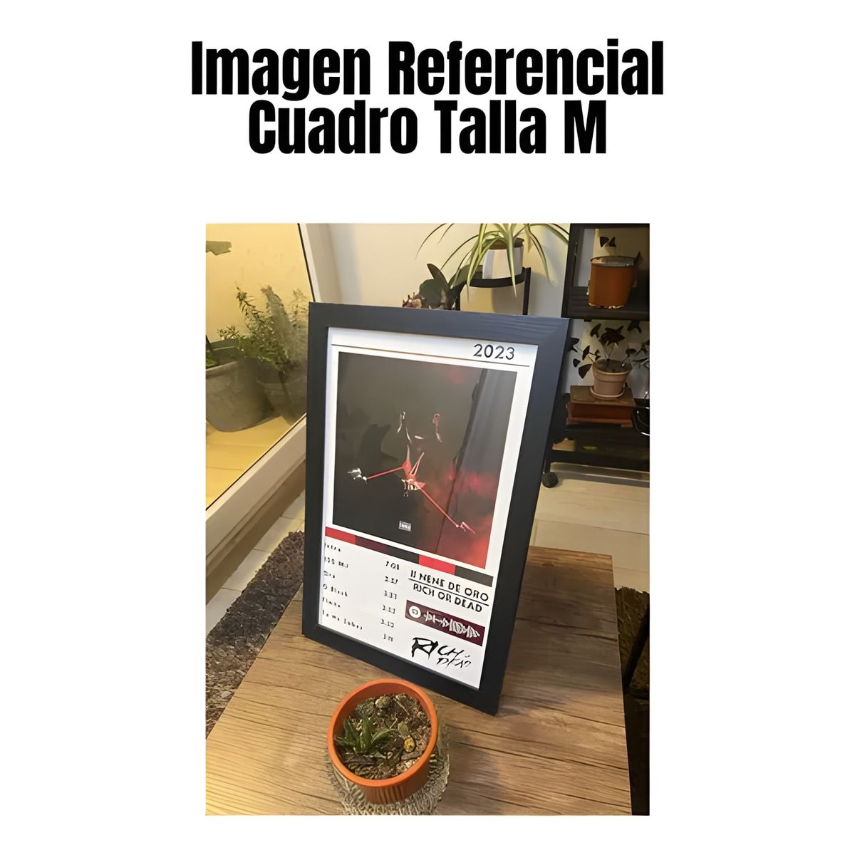 GENERICO - Cuadro Nene de Oro Rich or Dead 24x36 cm