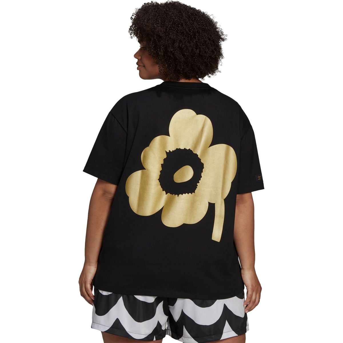ADIDAS ORIGINALS - Polera Mujer Marimekko Holgada Negra