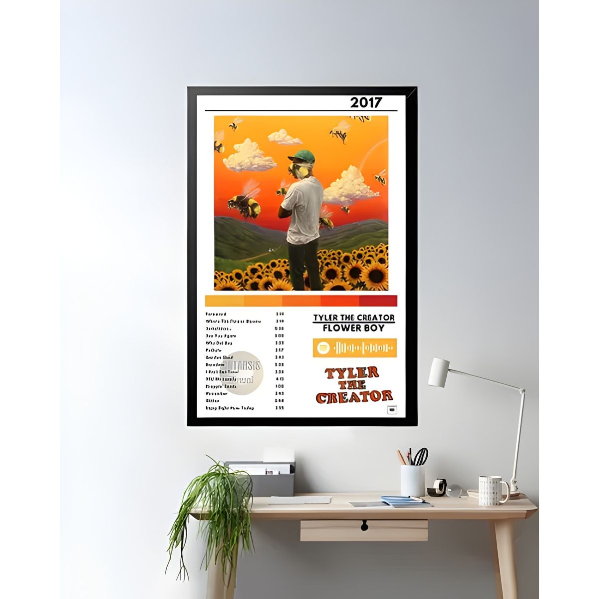 GENERICO - Cuadro Tyler The Creator Flower Boy 24x36 cm