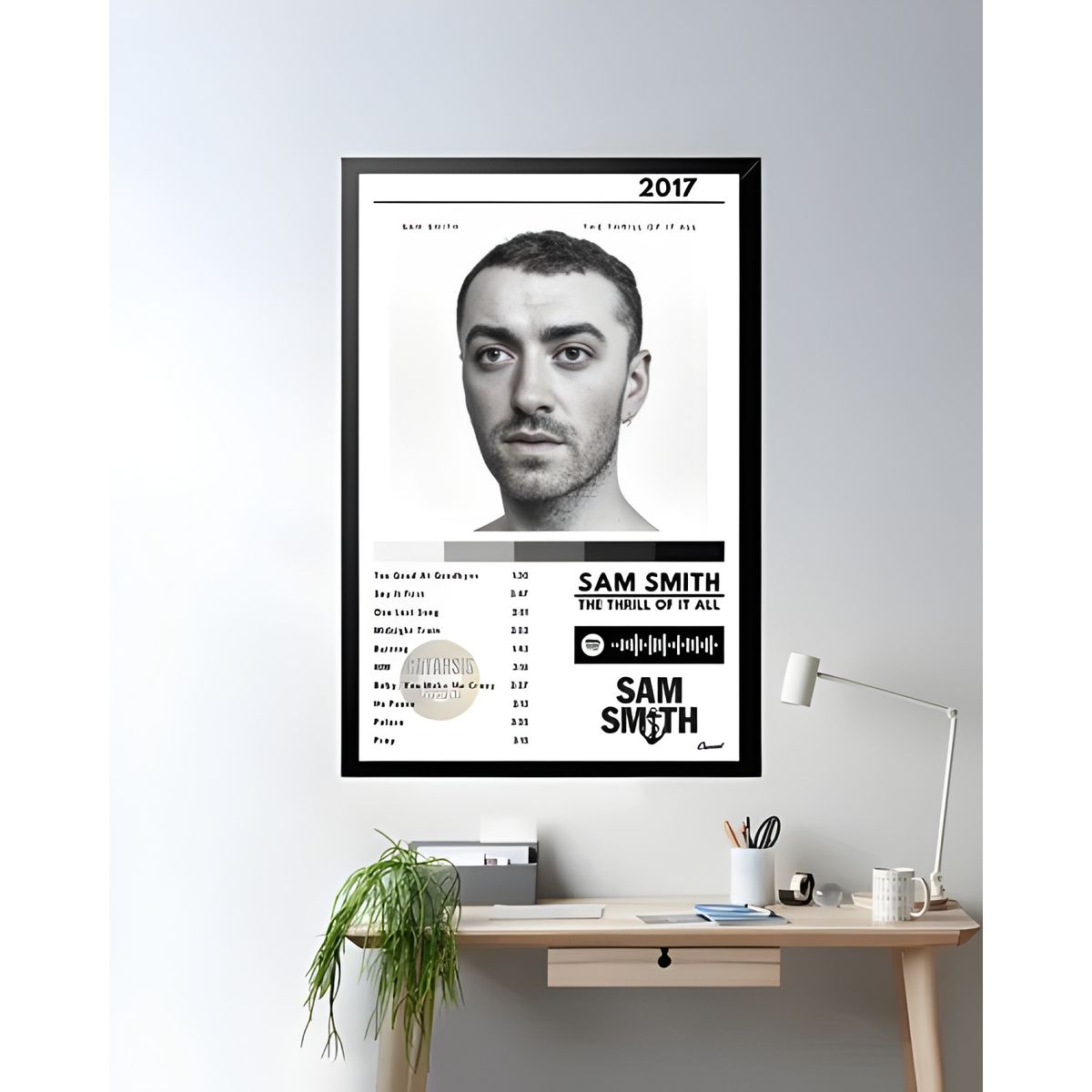 GENERICO - Cuadro Sam Smith The Thrill Of It All 38x52 cm