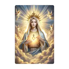 GENERICO - Cuadro Sagrado Corazón Virgen María 40x30 cm