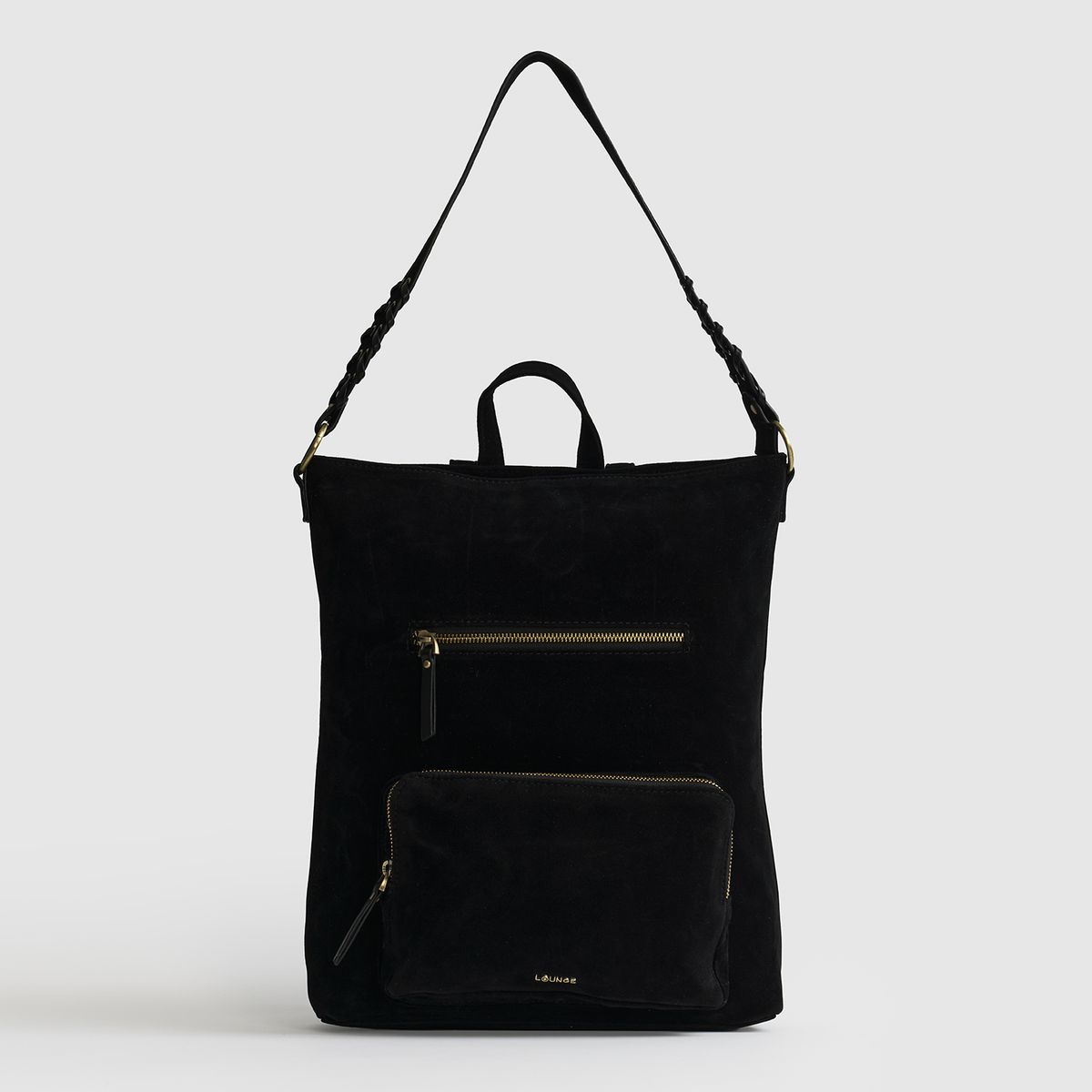LOUNGE - Cartera Mochila Notebook Fake Suede LOUNGE