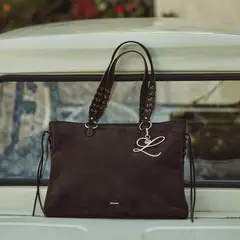 LOUNGE - Bolso Notebook Fake Suede