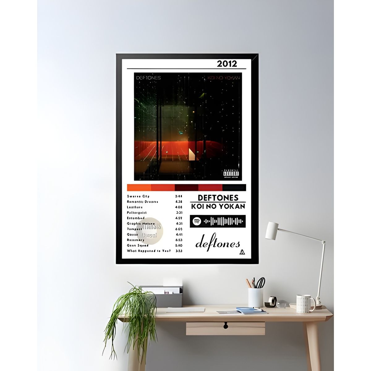 GENERICO - Cuadro Deftones Koi No Yokan 24x36 cm