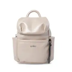 TOTTO - Bolso Pequeño para Mujer Soul tipo Mochila BeigeNegro