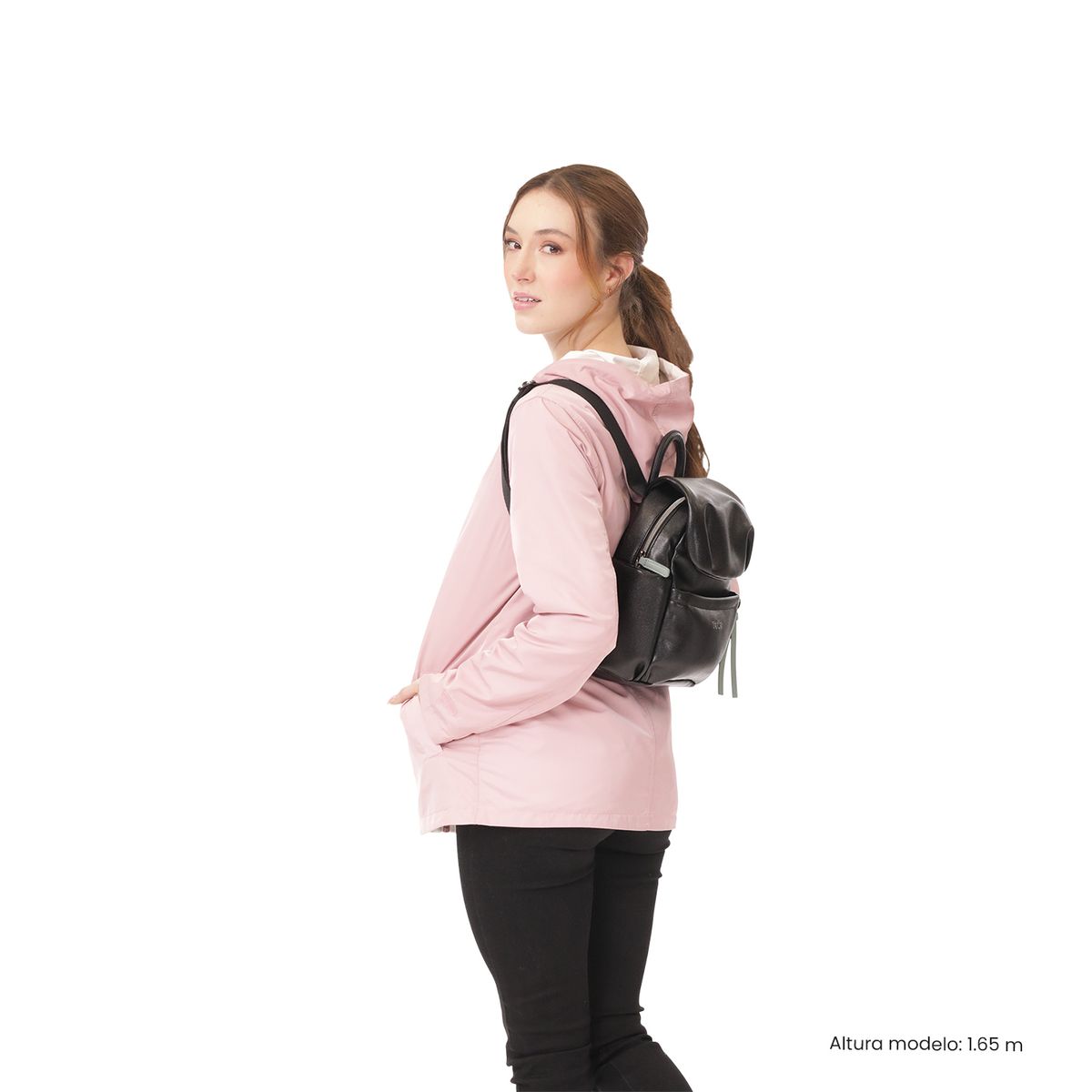 TOTTO - Bolso Pequeño para Mujer Soul tipo Mochila NegroVerde