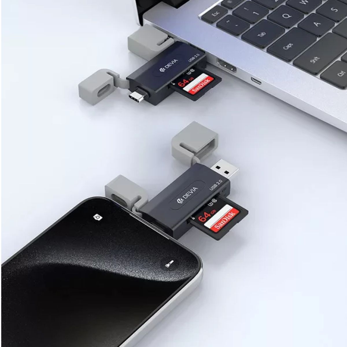 DEVIA - Lector Memoria Devia Ios Android 2tb 480mbps Usb Tipo C