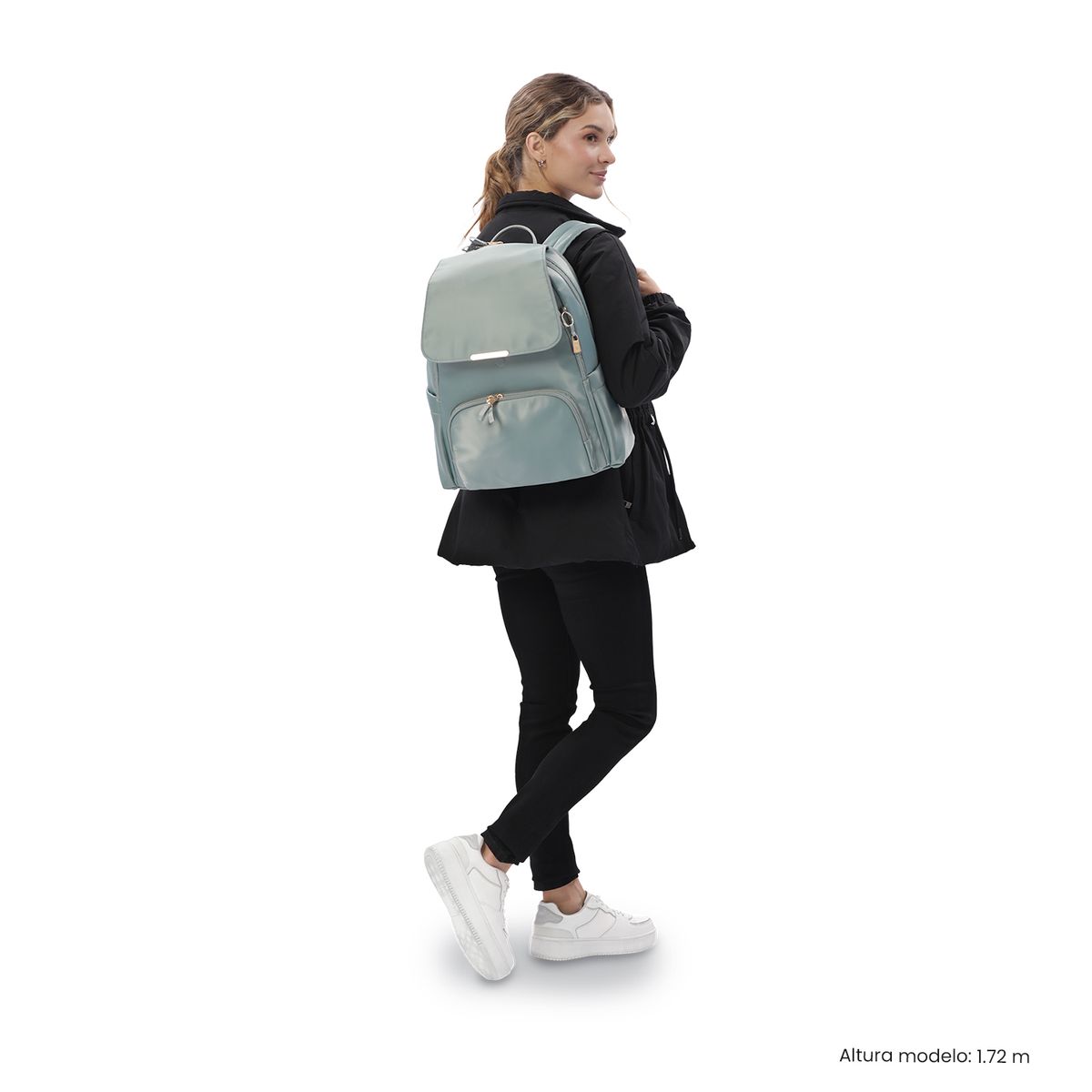 TOTTO - Mochila Ejecutivo Porta PC 16 Bel 2.0 Verde Mujer