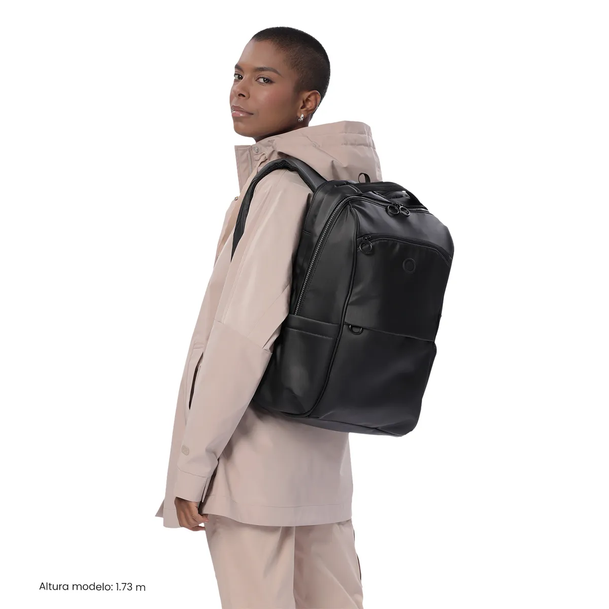 TOTTO - Mochila Ejecutivo Porta PC 16 Laila Negro Mujer